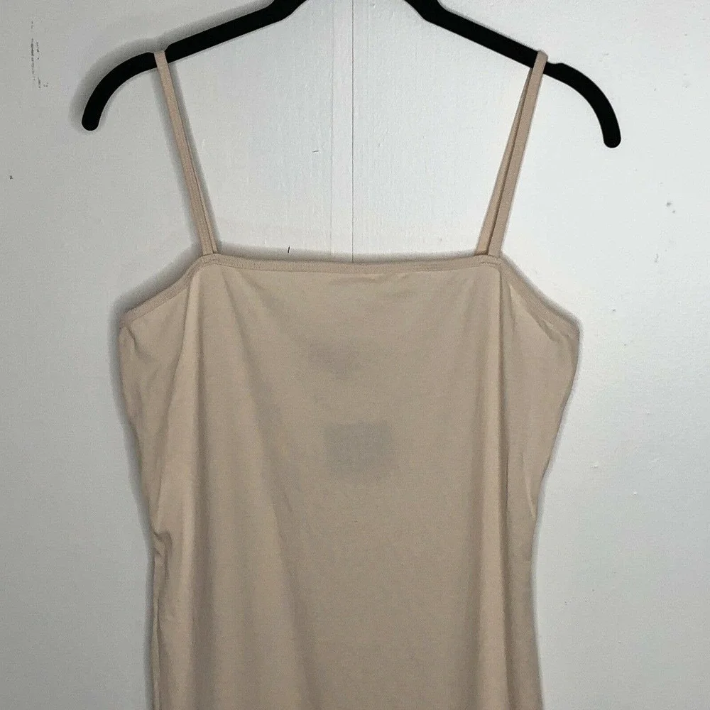 NEW Topshop Womens Pencil Bodycon Tank‎ Dress Size 8 in Nude Sleeveless